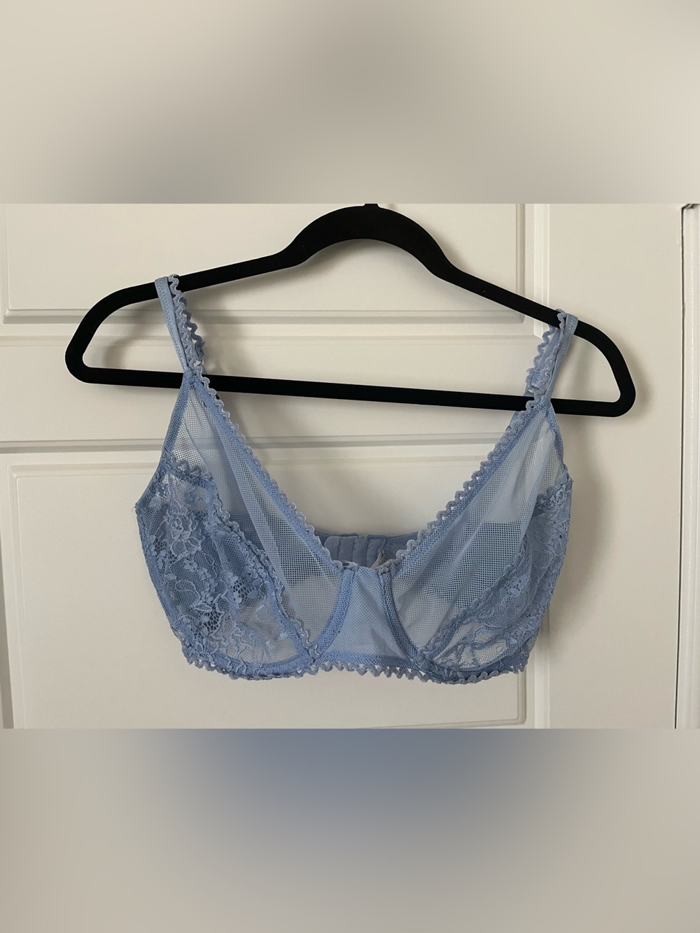 Lonely Label 34F Blue Lace Underwire Bra - Lonely Lingerie